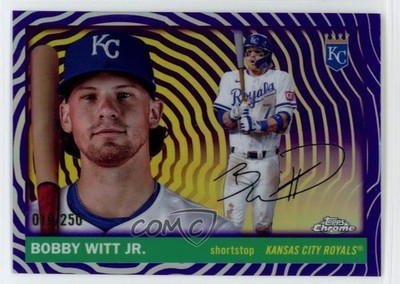 2025 Chrome Platinum Anniversary Vibrations Refractor /250 Bobby Witt Jr 1gh7