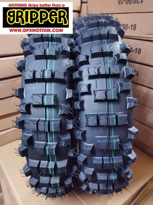 140/8-18 STRASSENZULASSUNG SOFT GREEN Mischung hinten Enduro Reifen GRIPPER FIM LIGHT