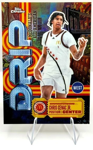 2025 Topps Chrome McDonald's All-American Chris Cenac Jr. Drip #AA-7 CASE HIT SP