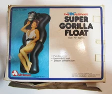 ALVIMAR 1987 THE INFLATABLES SUPER GORILLA SWIMMING POOL FLOAT UNUSED IN BOX