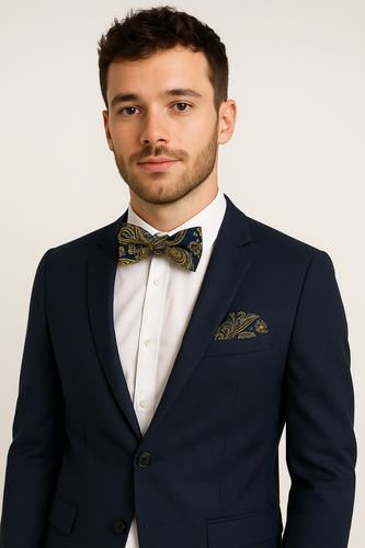Uomo Raso Cravatta Tasca Quadrato Set Festa Matrimonio Formale