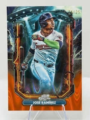 2025 Cosmic Chrome Jose Ramirez Extraterrestrial Talent Orange /25 SSP Guardians