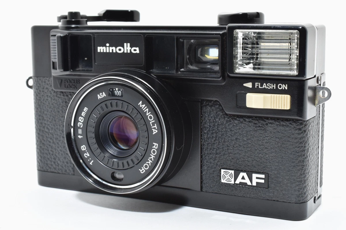 Appareil Photo Argentique Minolta Hi-Matic F Noir 35mm Objectif Rokkor 38mm
