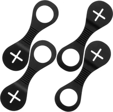 4 Pieces Pet Poop Bag Holder for Leash Dog Waste Bag Carrier Handy and Easy Use 