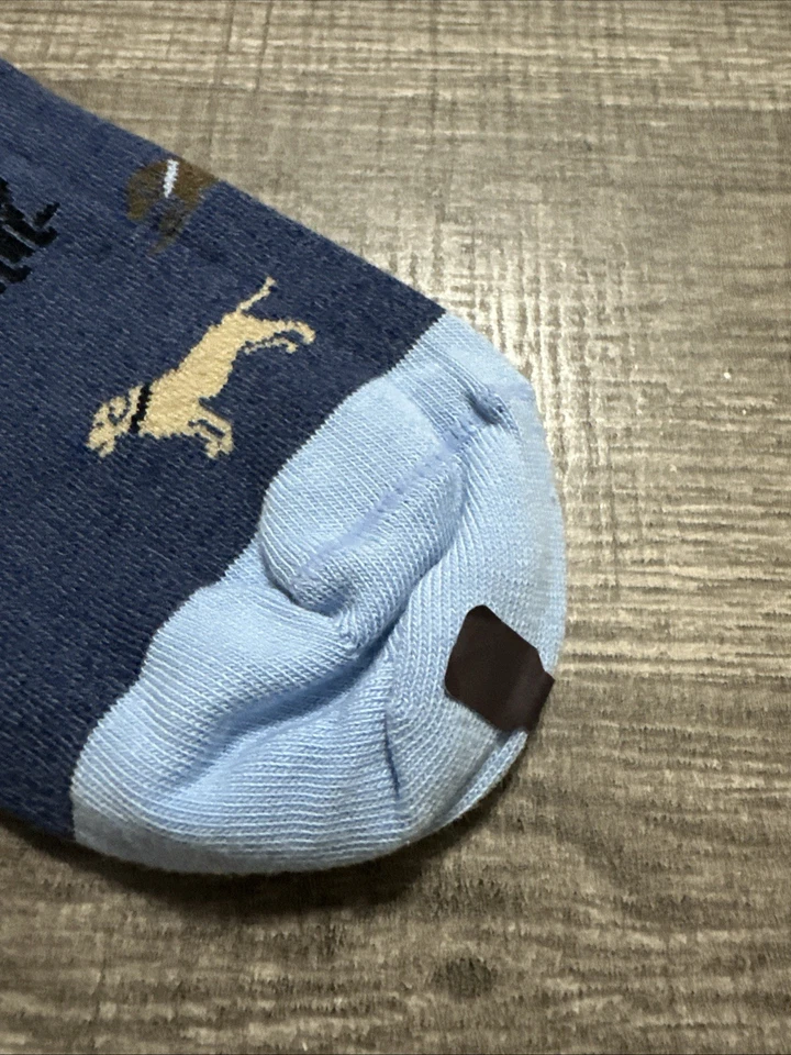 Calcetines de vestir Johnston & Murphy perros azules talla única mezcla de algodón Pima nuevos Foto 4 de 4