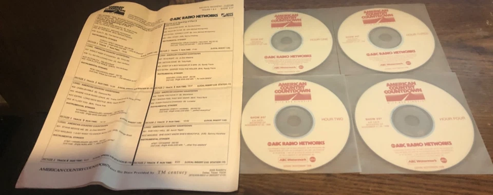 American Country Countdown with Bob Kingsley--January 10, 1998--4 CD Set - Image 1 of 1