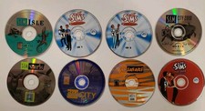 8 - Loose PC CD Rom Disc Lot - Win/Mac Computer Games Only - Sims Safari Park