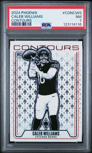 2024 PANINI PHOENIX CONTOURS #CONCWS CALEB WILLIAMS ROOKIE RC PSA 7