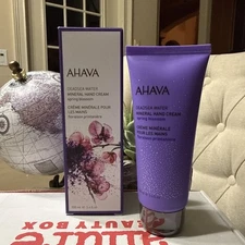 AHAVA DEADSEA WATER MINERAL HAND CREAM SPRING BLOSSOM 3.4 OZ BOXED V M