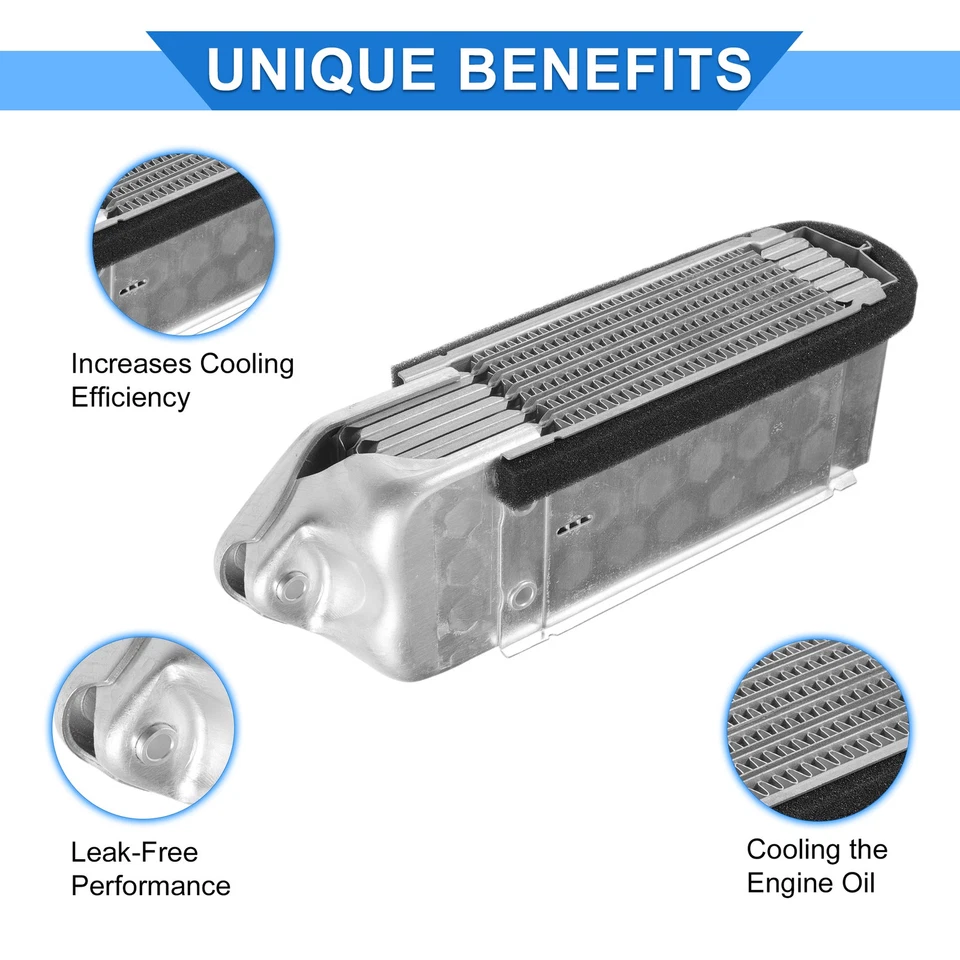Pacote com 1 resfriador de óleo do motor dianteiro 113117021 para Volkswagen Beetle 1974-1979 - Imagem 3 de 4