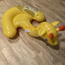 INTEX 2011  Inflatable Ride On Baby Giraffe  Swimming Pool Float Toy #56566
