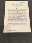 Genuine GSA Certificate Card for Black Box 1883 Carson City Morgan Silver Dollar