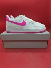 Size 7Y Air Force 1 White/Laser Fuchsia FV5948-102