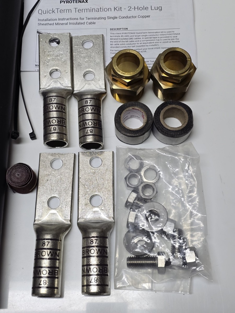 nVent Pyrotenax QTL1, Single Conductor MI Cable Termination Kit