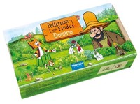 Holz-Domino Spiel Pettersson & Findus 28 Teile In Box, Kinder Spielzeug