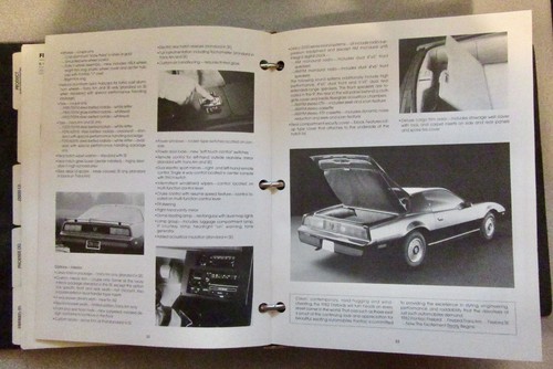 Original 1982 Pontiac Product Manual (Firebird S/E Trans Am Grand Prix LJ) - Picture 11 of 19
