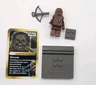 Vtg 2000 Lego Star Wars Chewbaca  Stand Wookie Card Weapon