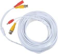 Accessory USA 100ft White Extention Power  Video Cable for Swann Security CCTV