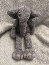 Rare And Retired - Jellycat Slackajack Blue Elephant Plush Toy - Medium