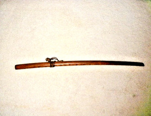 BOKKEN BOKUTO SOLID WOOD SWORD 39.5" MARTIAL ARTS TRAINING AIKIDO 1.8 LB THONG