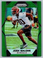 2017 Panini Prizm #207 Josh Malone Prizm Green