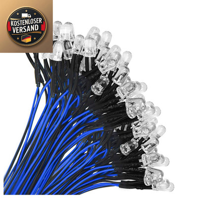 YIXISI 12V LED 5mm 20cm Kabel
