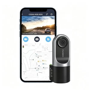 COOAU 1080p Caméra Dash FHD avec vision nocturne & WDR – Supercondensateur, capteur G