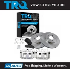 TRQ Front Semi Metallic Brake Pad, Rotor & Caliper Kit for Equinox Vue Torrent