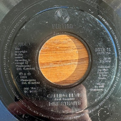 Dire Straits   Calling Elvis Single 1991 Vertigo Rock 45 RPM