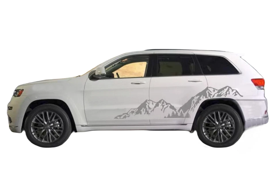 Kit de calcomanías gráficas de 2 piezas para auto de montaña para Jeep Grand Cherokee puerta lateral Foto 2 de 4