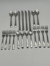 20 Pieces (4) Place Settings Dunhill By Cambridge Stainless Steel Flatware