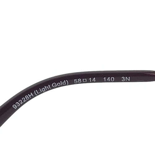 Coach Sunglasses HC7079 L1013 93228H Light Gold Aviator Burgundy Gradient Lenses - Picture 13 of 16