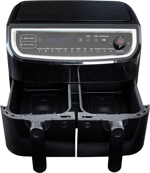 Gastronoma Airfryer 18290003, FrittöSe, XXL Doppel-HeißLuft-Fritteuse, Rapid-Air-image