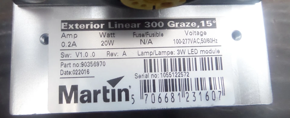 Martin 90356970 Exterior Linear 300 Graze 15 (new boxed 12 LED lamp module) - Image 3 of 4