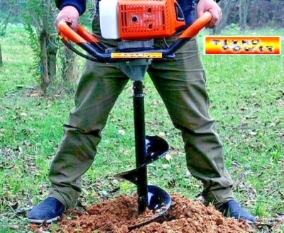 Mototrivella A Scoppio Fuxtec EB152 52cc Con 3 Punte Da 100/150/200mm - Per Fori E Giardinaggio - Foto 9