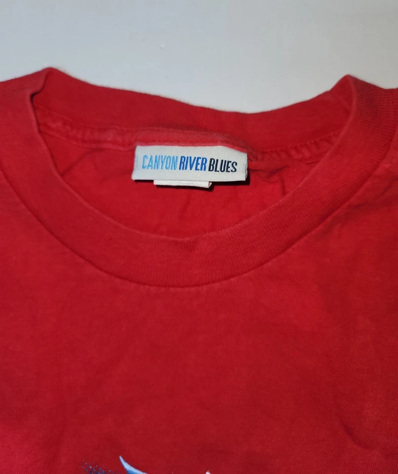 Camiseta De Colección Canyon River Blues Para Hombre Talla Grande Chopper Motocicleta Estados Unidos Y2K Foto 3 de 4