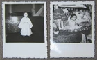 2 Small Photos Snapshot Morocco Royal Princess Lalla Amina Child ~1960 - 8x6
