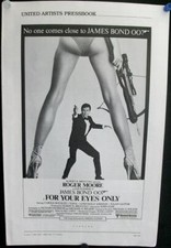 ROGER MOORE IS JAMES BOND FOR YOUR EYES ONLY ORIG UNCUT U.S. PRESSBOOK