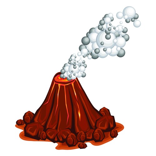 Erupting Volcano Wall Sticker WS-41060 - Picture 3 of 12