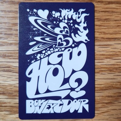 Sungho Official Photocard Boynextdoor 2nd EP Album How Genuine