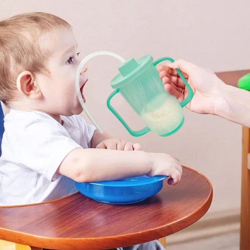 Tazze a prova di fuoriuscita per anziani adulti con manico, tazze Sippy durevoli - Foto 5 di 15