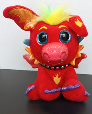 Peluche animado Party Pets Happymals/Punkymals Excited Sid Dragon RARO