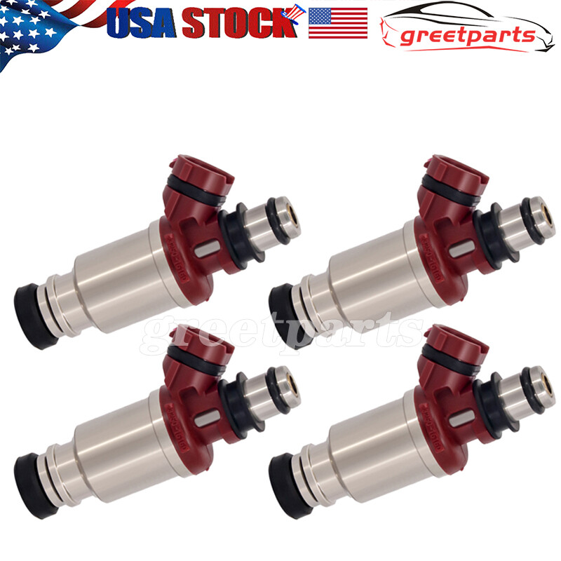 4Pcs Fuel Injectors For 23250-16160 Corolla Celica & Geo Prizm 1.8L I4 1993-1997