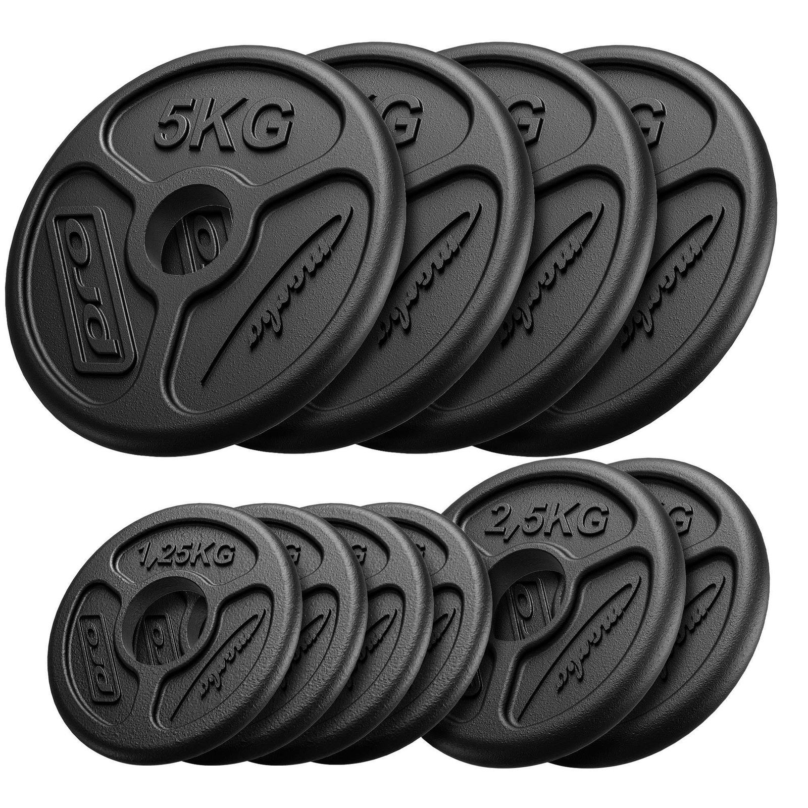 Juego de discos de peso de hierro Marbo Sport Olympia 30kg