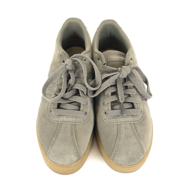 Adidas Ortholite Womens 7 Gray Suede Gum Sole Sneakers Tennis Shoes | eBay