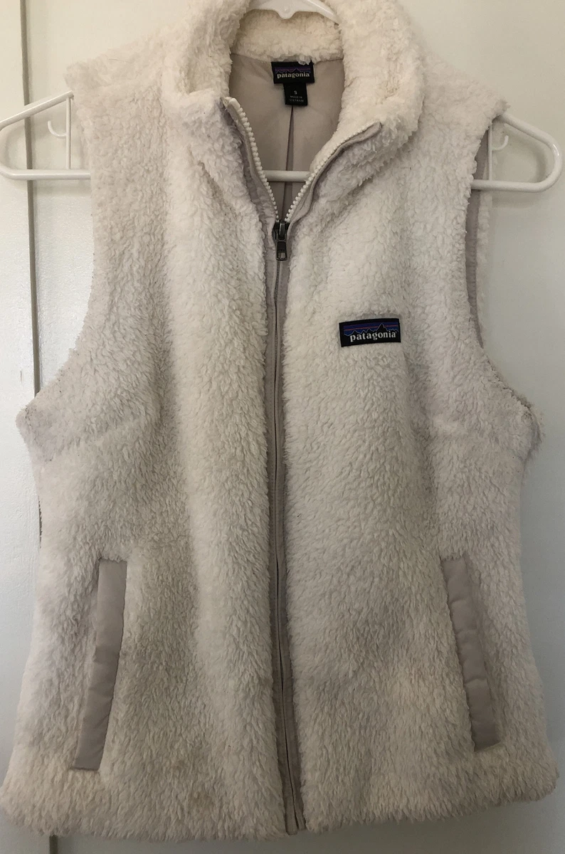 Patagonia white fleece vest sales