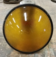 Vintage Stage Lighting Glass Lenses. 10 per Lot. Yellow. 7 1/2". 