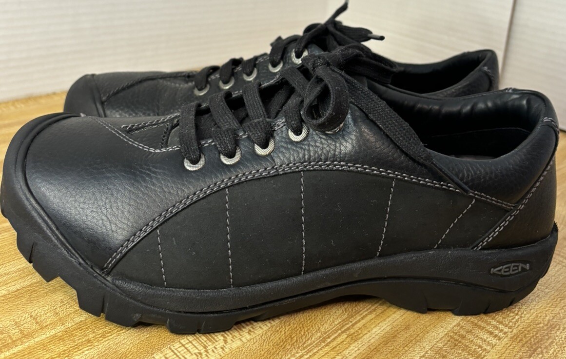 KEEN Scarpe da passeggio da donna nere Presidio taglia 11 in pelle