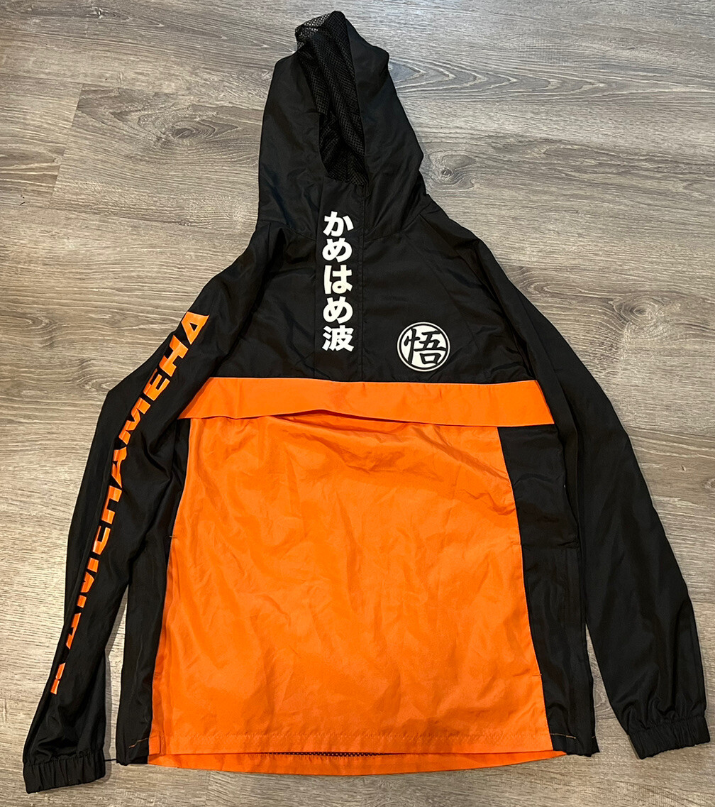 Box Lunch Dragon Ball Z Kamehameha Anorak Jacket Size… Gem
