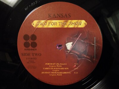 KANSAS TWO FOR THE SHOW 2XLP VINYL ALBUM | eBay